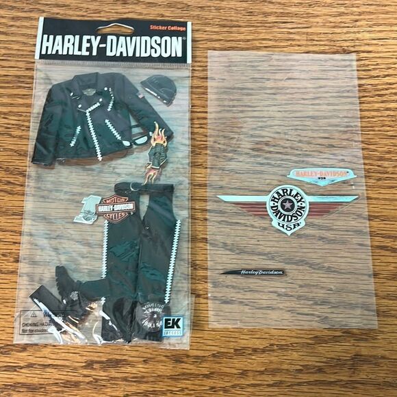 Harley Davidson Motorcycle Stickers Scrapbooking Scrapbooking Decorations NEW - Picture 1 of 5